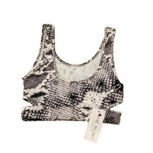 NWT Varley Snake Print Sports Bra